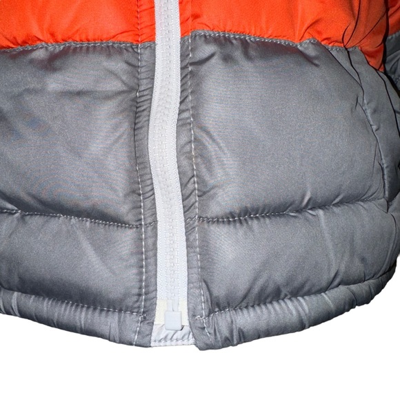Old Navy Puffer Zipper Orange Gray Toddlers Jacket Size  18-24 M - Picture 7 of 16